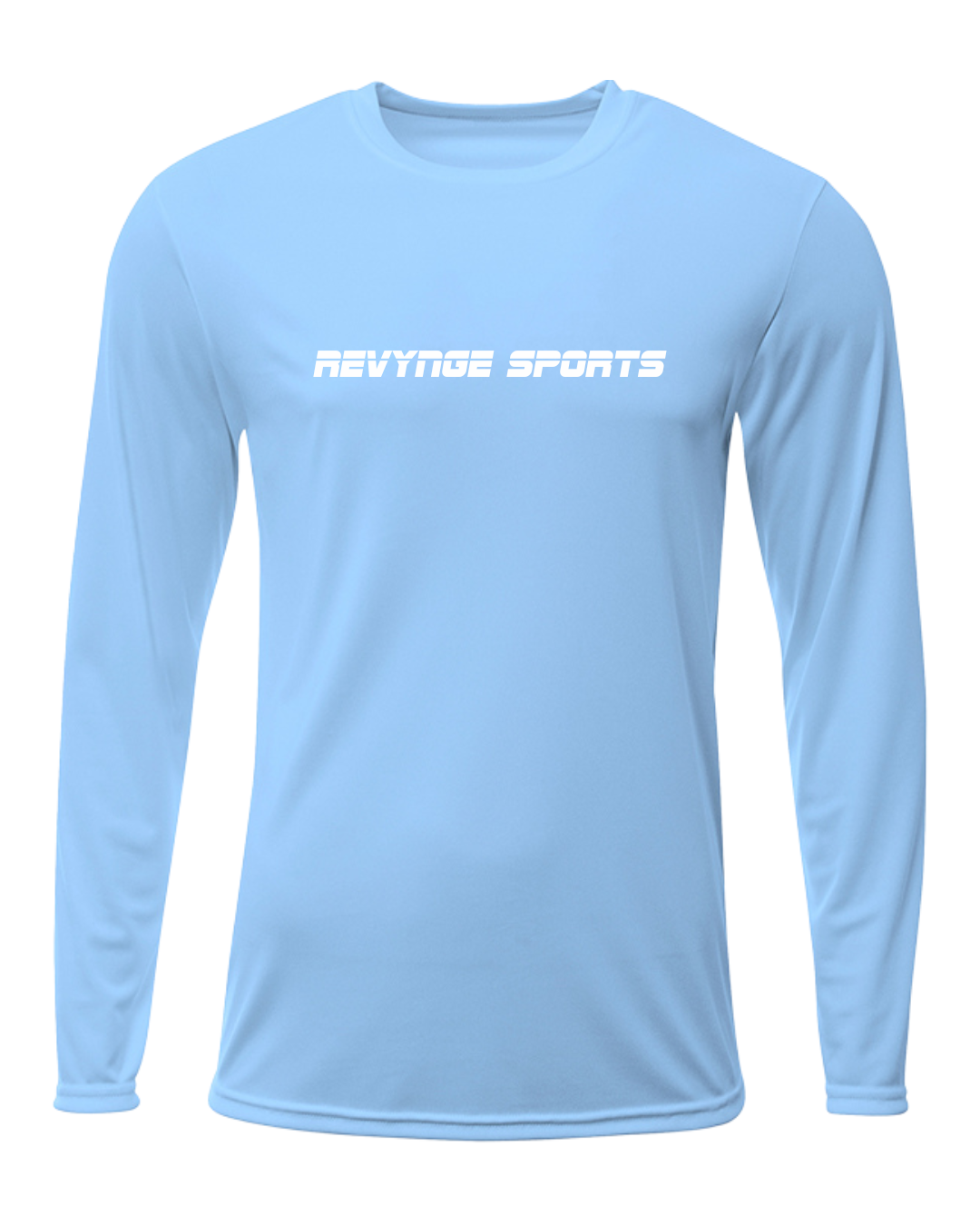 Revynge Sports Logo Dri-Fit Long Sleeve (Baby Blue)
