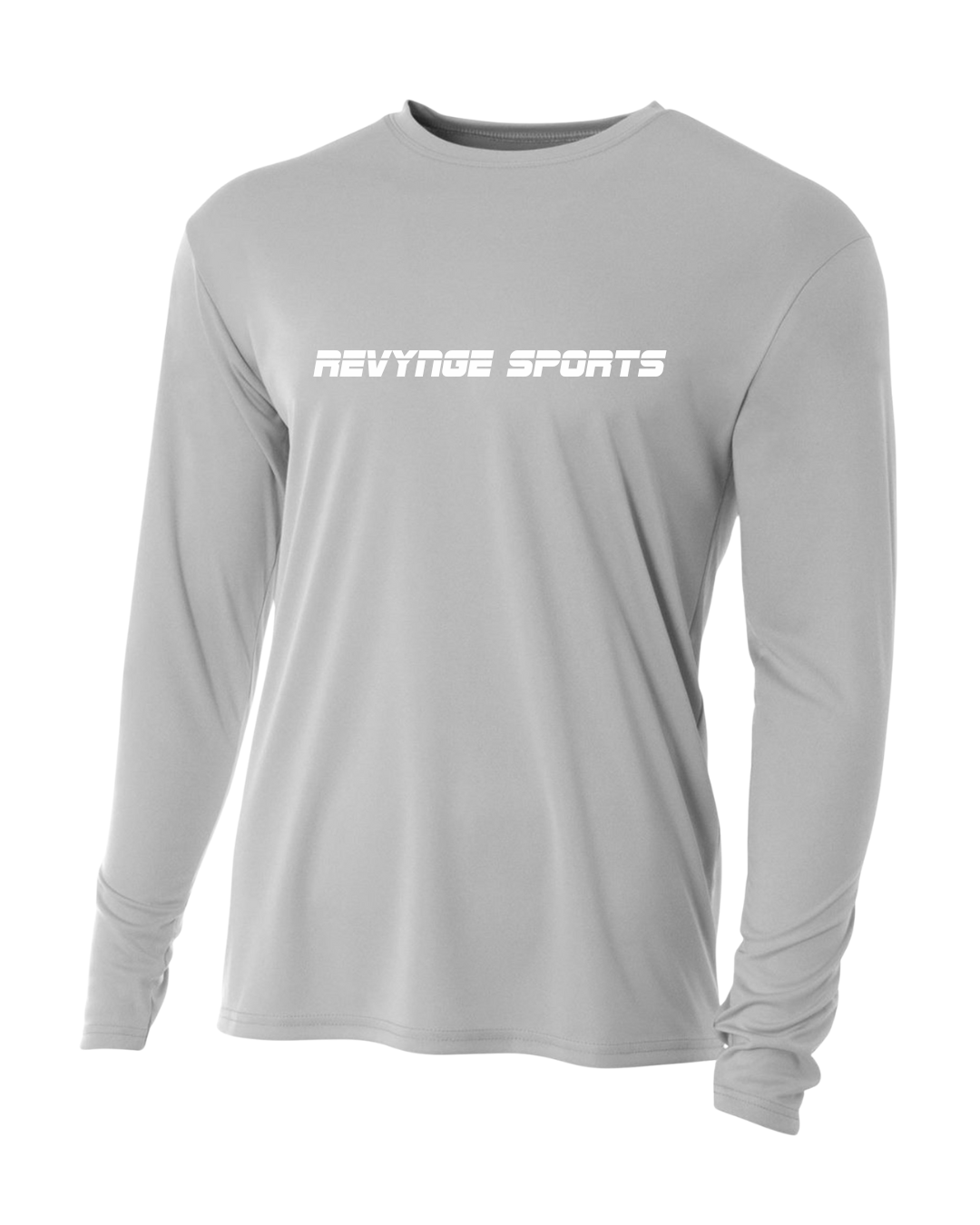 Revynge Sports Logo Dri-Fit Long Sleeve (Heather Grey)