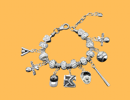 Softball Charm Bracelet