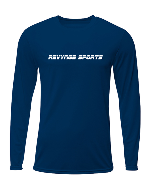 Revynge Sports Logo Dri-Fit Long Sleeve (Navy)