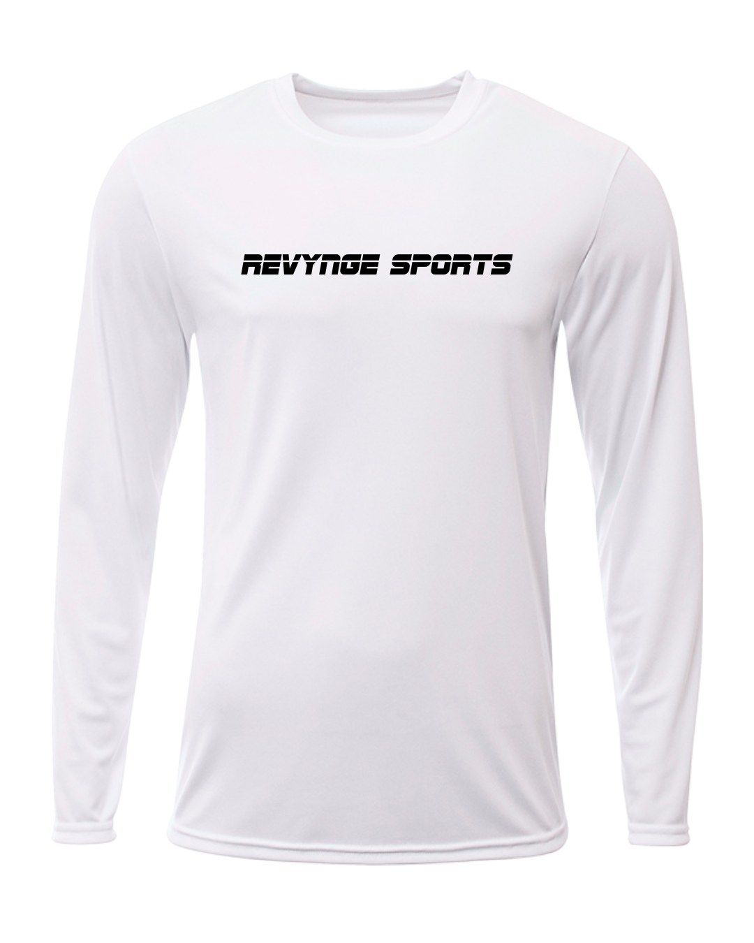 Revynge Sports Logo Dri-Fit Long Sleeve (White)