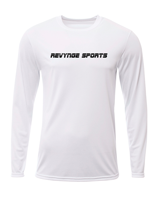 Revynge Sports Logo Dri-Fit Long Sleeve (White)