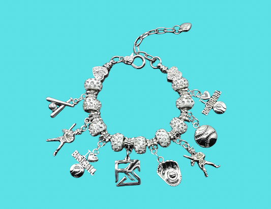 Baseball Charm Bracelet