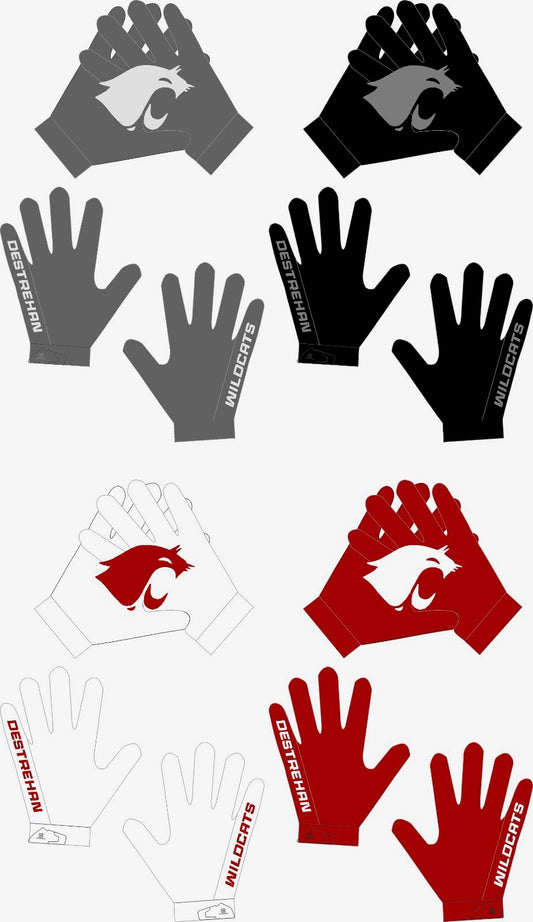Wildcats Football Gloves