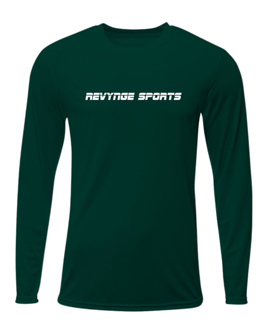 Revynge Sports Logo Dri-Fit Long Sleeve (Forest Green)